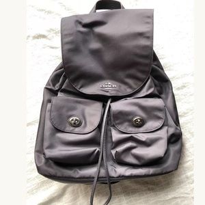 COACH nylon backpack navy